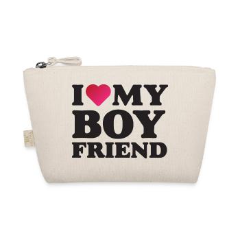 I Love My Boyfriend - Organic Pouch - nature - Front