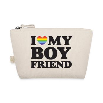 J’aime mon petit ami - LGBTQ - Trousse biologique - nature - Devant