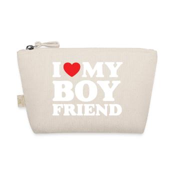 I Love My Boyfriend - Organic Pouch - nature - Front