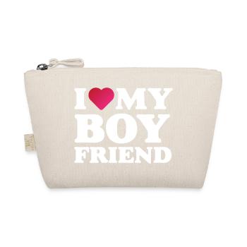 I Love My Boyfriend - Organic Pouch - nature - Front
