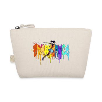Breakdance Girl Bgirl B-Girl - Organic Pouch - nature - Front