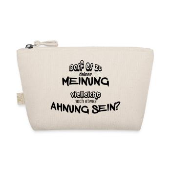 Meinung vs Ahnung - Bio-Täschchen - Natur - Vorne