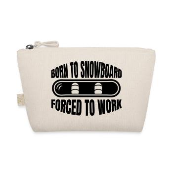 Snowboardfahrer Snowboard Geschenk Snowboardsport - Bio-Täschchen - Natur - Vorne