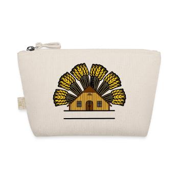 Granary color with grain bow - Organic Pouch - nature - Front