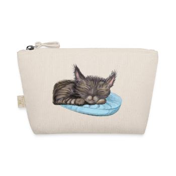 Sleeping Cat - Organic Pouch - nature - Front