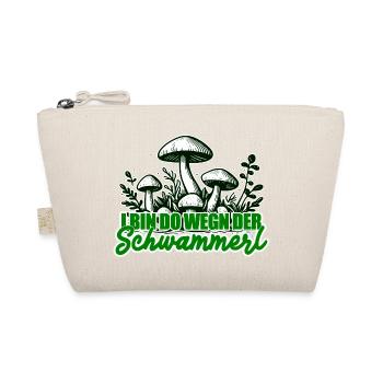 Pilzsammler Lustiger Spruch - Bio-Täschchen - Natur - Vorne