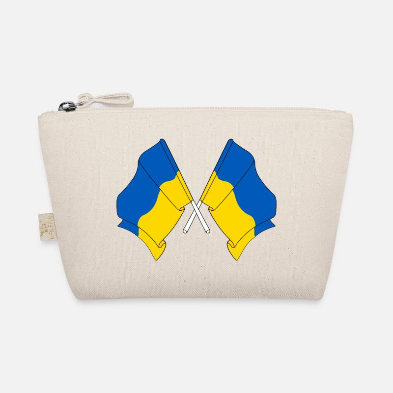 Deux drapeaux Ukraine Trousse biologique