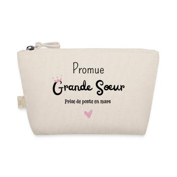 Promue grande soeur en mars - annonce grossesse - Trousse biologique - nature - Devant