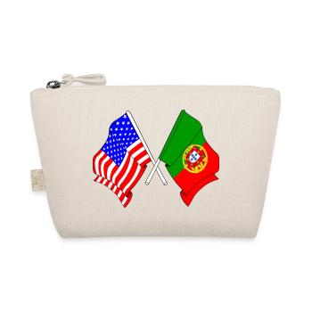 Flag USA and flag Portugal - Organic Pouch - nature - Front