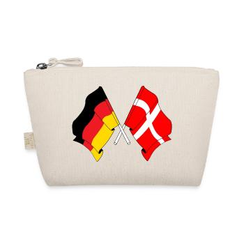 Flagge von Deutschland und Flagge von Dänemark - Bio-Täschchen - Natur - Vorne