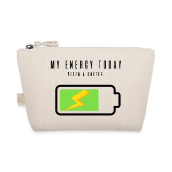 Rechargeable Battery with Coffee | Coffee Lovers - Organic Pouch - nature - Front
