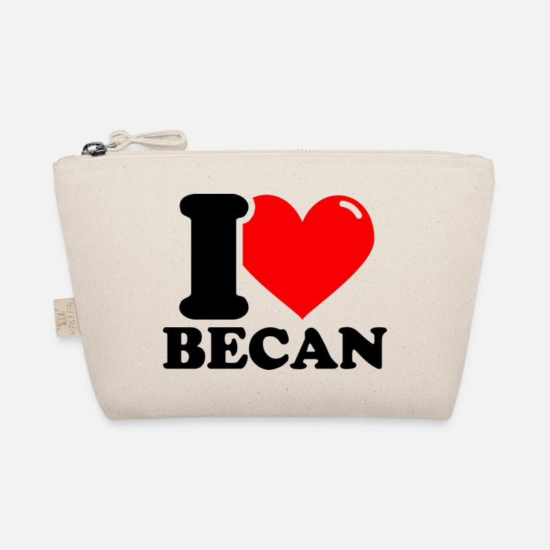 I love becan First name Organic Pouch
