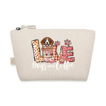 Beagle Dog Coffee Lover Dog Mom Valentines Day - Organic Pouch - nature - Front