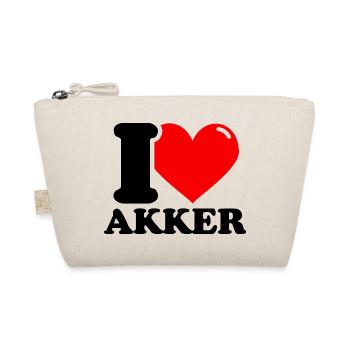 J'adore le prénom akker - Trousse biologique - nature - Devant