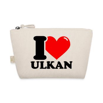 J'adore le prénom ulkan - Trousse biologique - nature - Devant