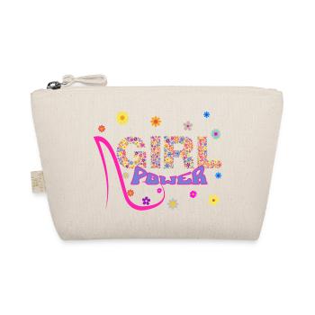 Girl Power-Feminist-Strong Woman-Woman-Motivation - Organic Pouch - nature - Front