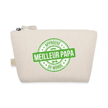 Approuvé meilleur papa du monde - Trousse biologique - nature - Devant