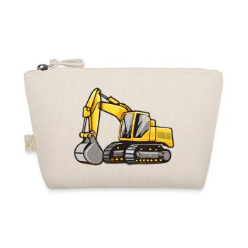 Gelber Bagger - Bio-Täschchen - Natur - Vorne