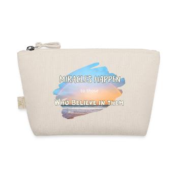 Miracles Happen - Organic Pouch - nature - Front