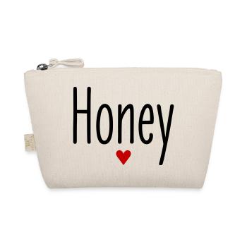 Valentinstag, Spitzname, Honey, Herz, Liebe, Paare - Bio-Täschchen - Natur - Vorne