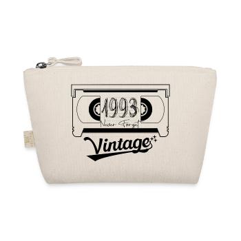 1993 Vintage Born Retro Vintage Anniversary - Organic Pouch - nature - Front