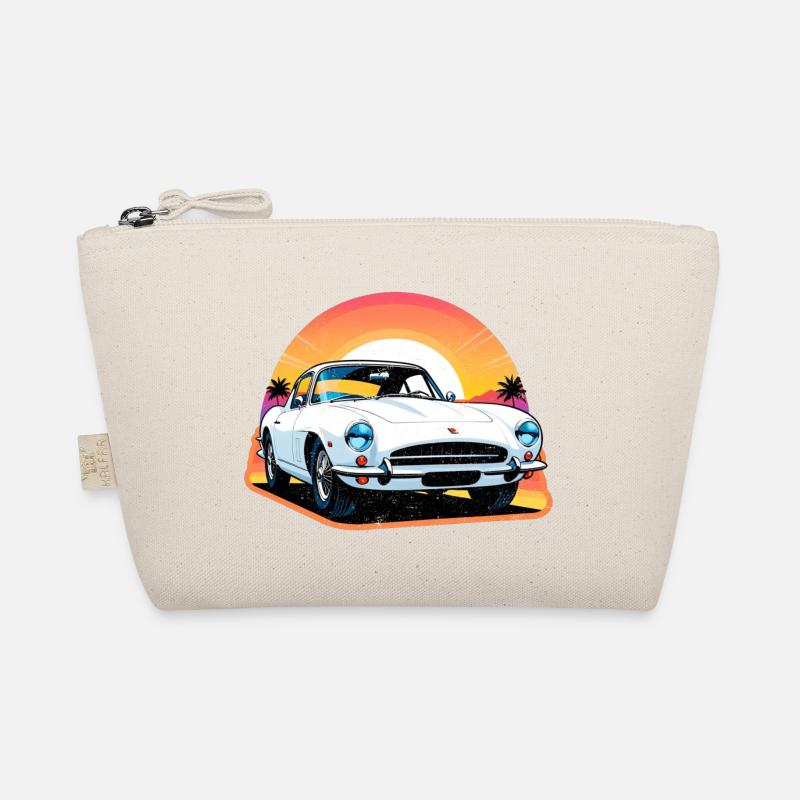 Oldtimer Sonnenuntergang Bio-Täschchen