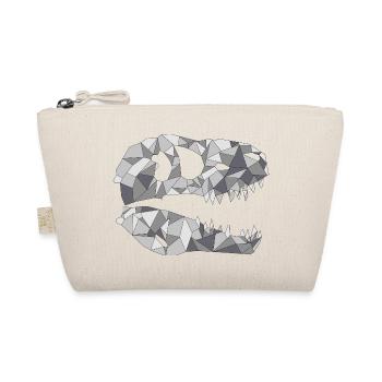 GEOMETRIC DINOSAUR SKULL - Organic Pouch - nature - Front