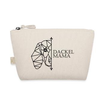 Dackel Mama Polygon - Bio-Täschchen - Natur - Vorne