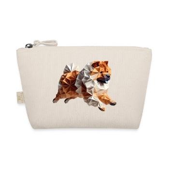 chien chowchow origami géométrique 3d - chow-chow - Trousse biologique - nature - Devant