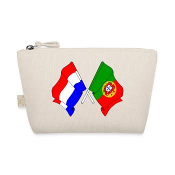 Flagge der Niederlande und Flagge Portugals - Bio-Täschchen - Natur - Vorne