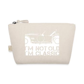 Classic Car Funny Sayings Icon Illustration - Organic Pouch - nature - Front