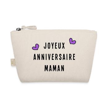ALLES GUTE ZUM GEBURTSTAG MAMA. ALLES GUTE ZUM GEBURTSTAG - Bio-Täschchen - Natur - Vorne