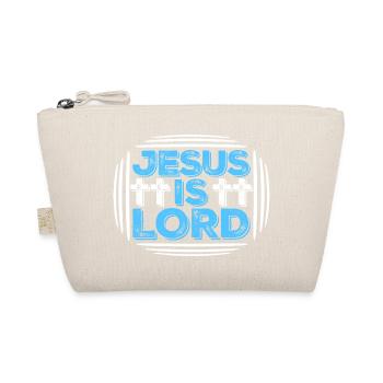Jesus Is Lord Believe Cross Christ Faith Christian - Organic Pouch - nature - Front