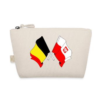 Flagge Belgien, Flagge Polen - Bio-Täschchen - Natur - Vorne