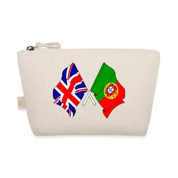 Flag England, flag Portugal - Organic Pouch - nature - Front