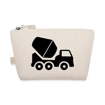 Construction work excavator vehicle - Organic Pouch - nature - Front