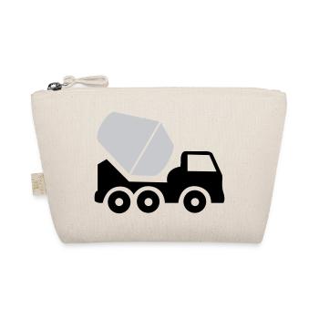 Construction work excavator vehicle - Organic Pouch - nature - Front