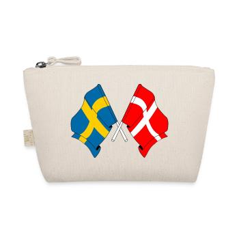 Flag Sweden, flag Denmark - Organic Pouch - nature - Front