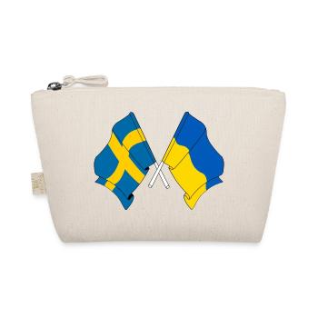 Flagge Schweden, Flagge Ukraine - Bio-Täschchen - Natur - Vorne