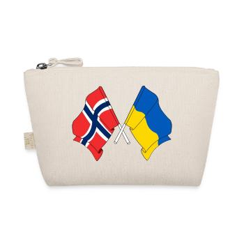 Flagge Norwegen, Flagge Ukraine - Bio-Täschchen - Natur - Vorne