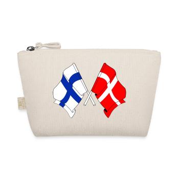 Flag Finland, flag Denmark - Organic Pouch - nature - Front