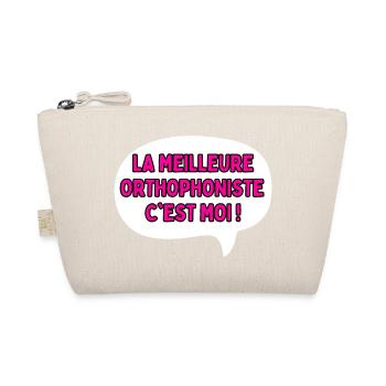 Gift idea for a Speech Therapist - Organic Pouch - nature - Front