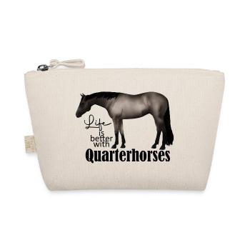 Quarterhorse Roan - Bio-Täschchen - Natur - Vorne