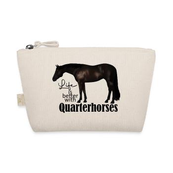 Quarterhorse Design Rappe - Bio-Täschchen - Natur - Vorne