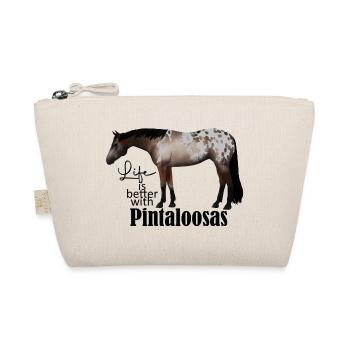 Pintaloosa Westernpferd - Bio-Täschchen - Natur - Vorne