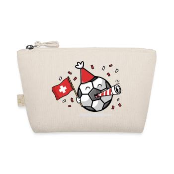 Fußballfan Schweiz - Bio-Täschchen - Natur - Vorne