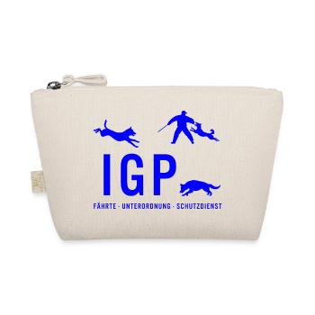 IGP Hundesport - Blau - Bio-Täschchen - Natur - Vorne