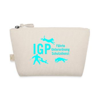 IGP Hundesport - türkis - Bio-Täschchen - Natur - Vorne