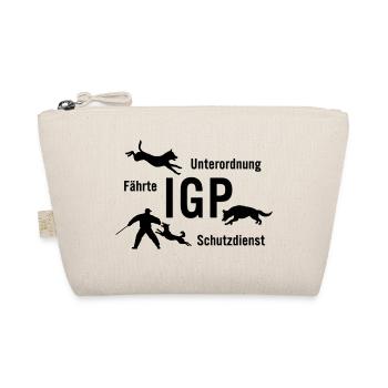 IGP Hundesport - schwarz - Bio-Täschchen - Natur - Vorne