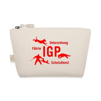 IGP Hundesport - rot - Bio-Täschchen - Natur - Vorne